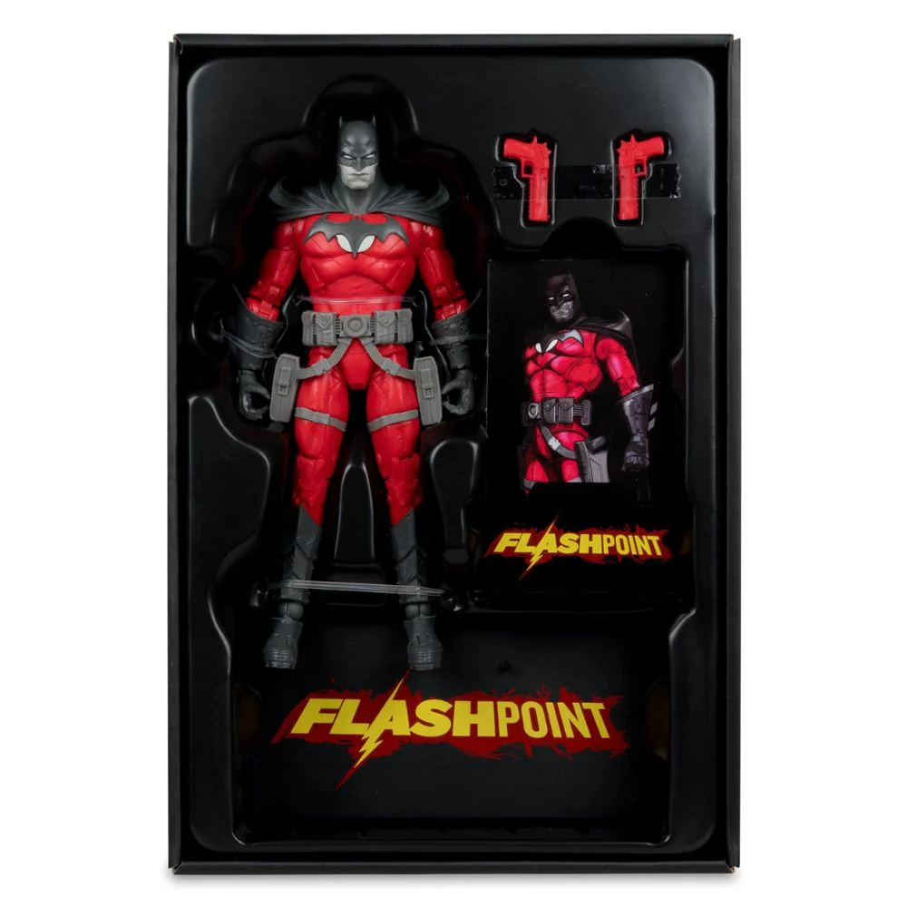 DC Multiverse - Batman Flashpoint/ B & W With Accent (Gold Label) 7 Inch Figure - Image 8