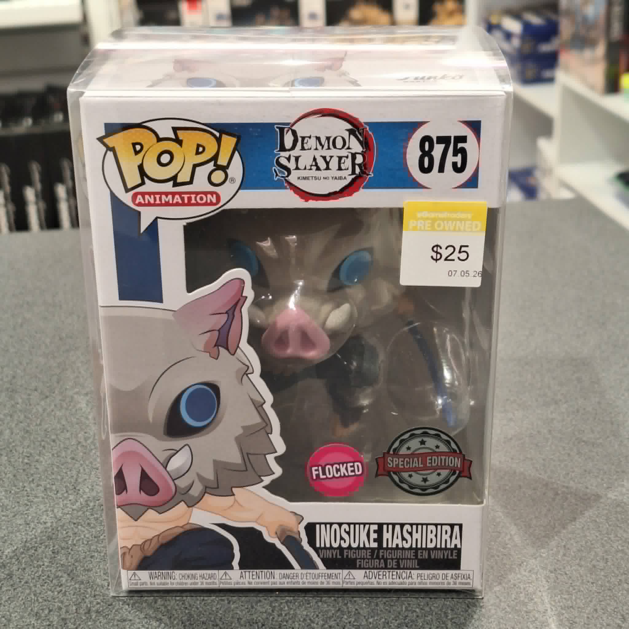 Demon Slayer - Inosuke US Exclusive Flocked Pop! Vinyl