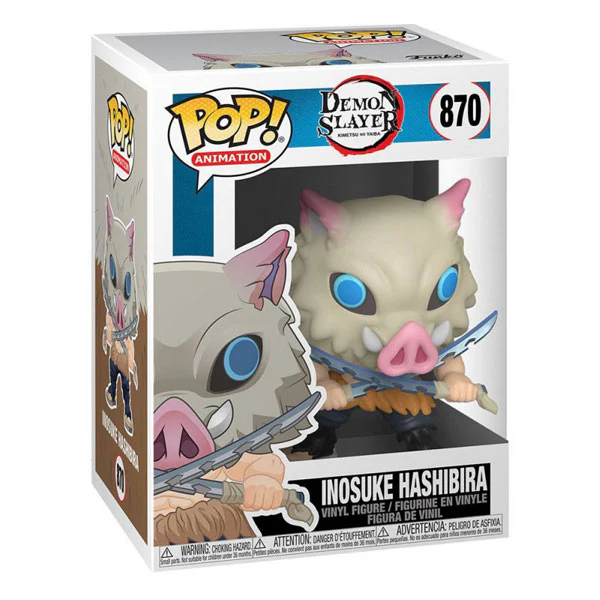 Demon Slayer - Inosuke US Exclusive Flocked Pop! Vinyl - Image 3