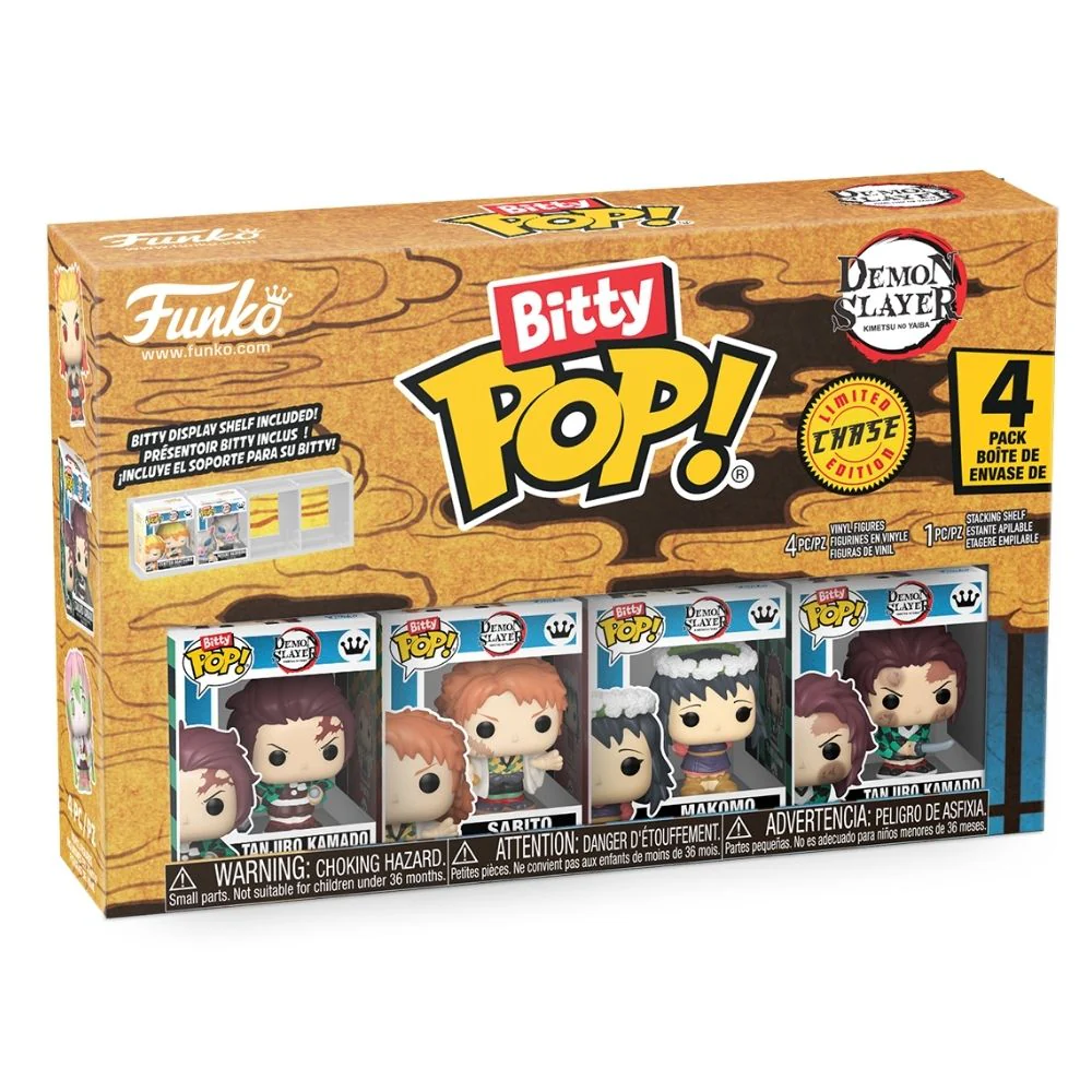 Demon Slayer - Tanjiro Bitty Pop! Vinyl 4 Pack - Image 2