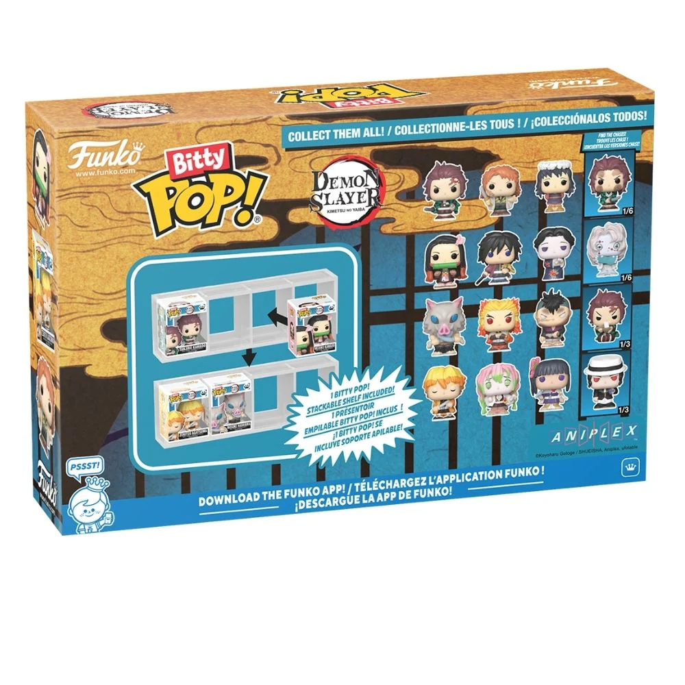 Demon Slayer - Tanjiro Bitty Pop! Vinyl 4 Pack - Image 4