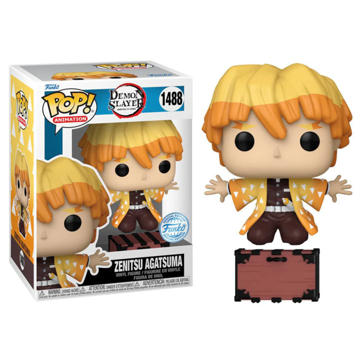 Demon Slayer - Zenitsu (Kneeling) US Exclusive Pop! Vinyl - Image 4