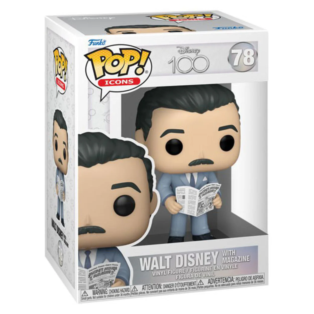 Disney: D100 - Walt Disney with Magazine Pop! Vinyl - Image 2