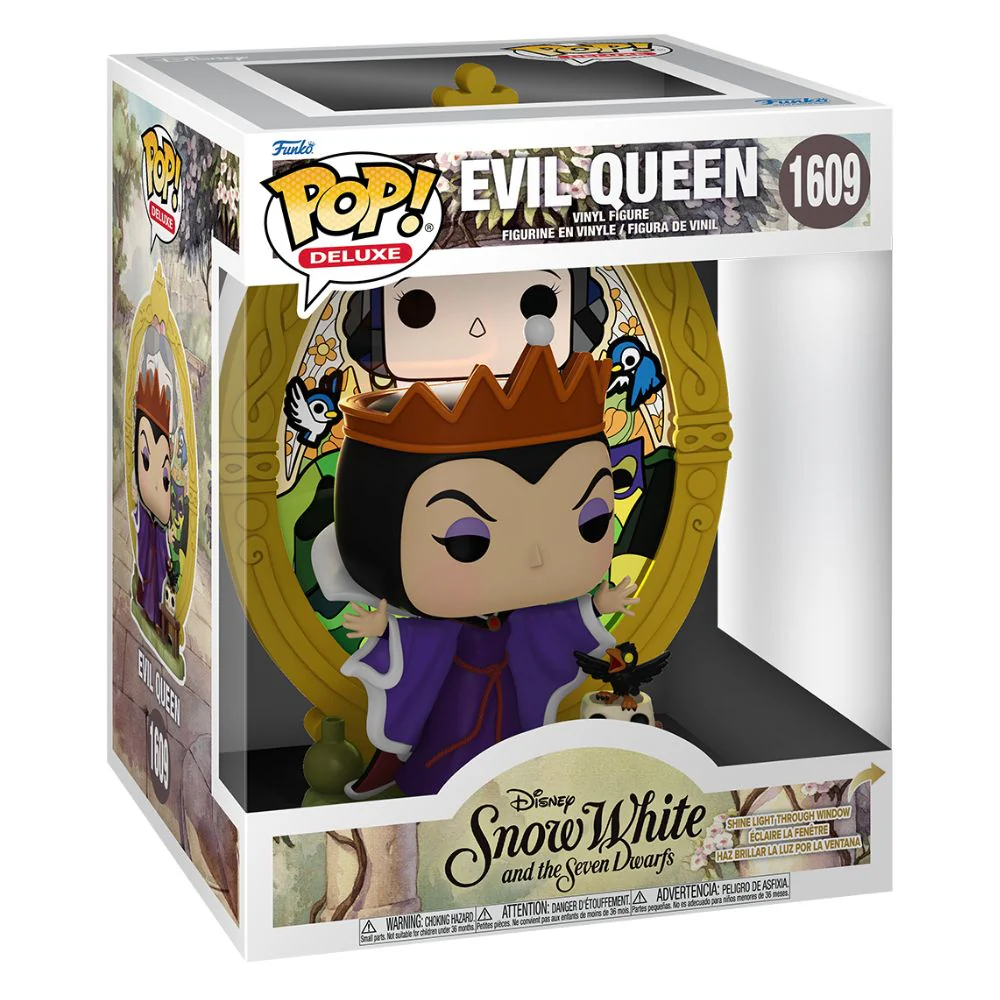 Disney Villains - Snow White and the Seven Dwarfs - Evil Queen (Stained Glass) Deluxe Pop! Vinyl - Image 2
