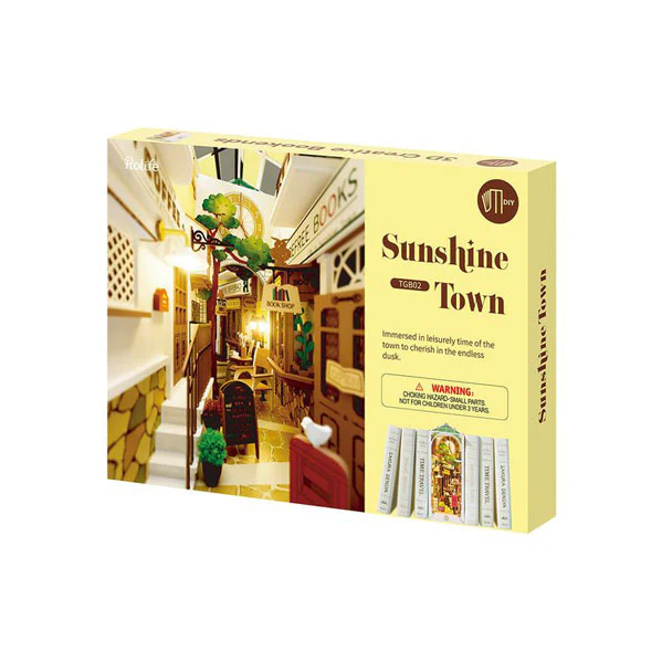 Robotime Diy Book Nook Kit Sunshine Town - Image 2