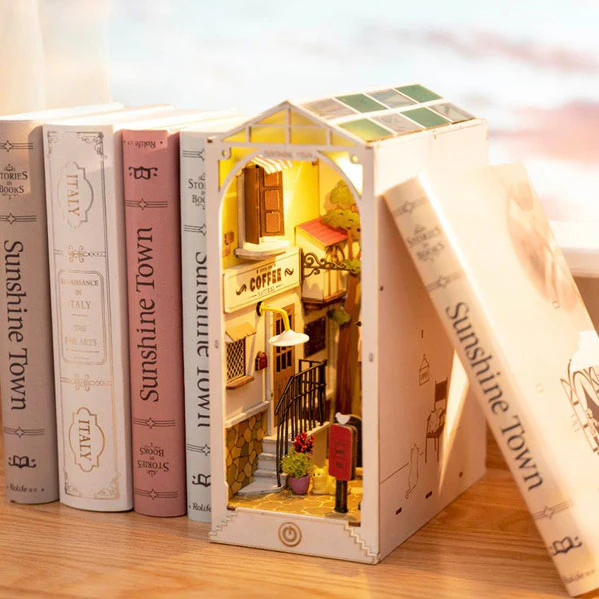 Robotime Diy Book Nook Kit Sunshine Town - Image 3