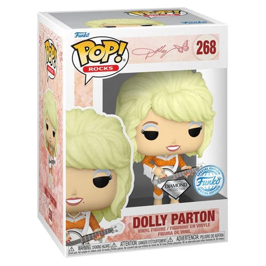 Dolly Parton - Dolly Parton with Guitar US Exclusive Diamond Glitter Pop! Vinyl - Image 2