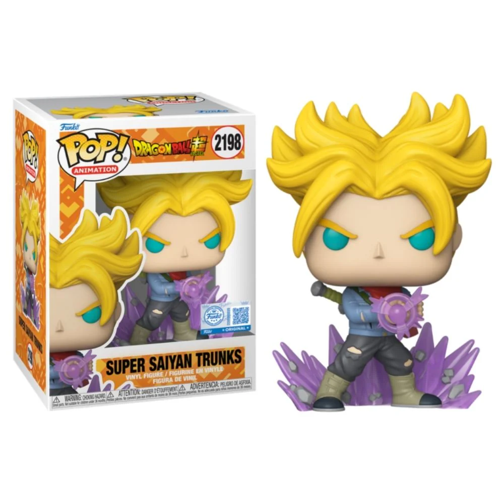 Dragon Ball Super - Super Saiyan Trunks with Galick Gun US Exclusive Pop! Vinyl - Image 3