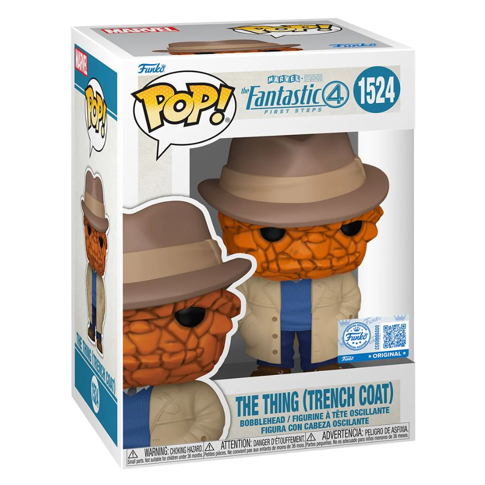 The Fantastic Four: First Steps (2025) - The Thing (Trench Coat) US Exclusive Pop! Vinyl - Image 2