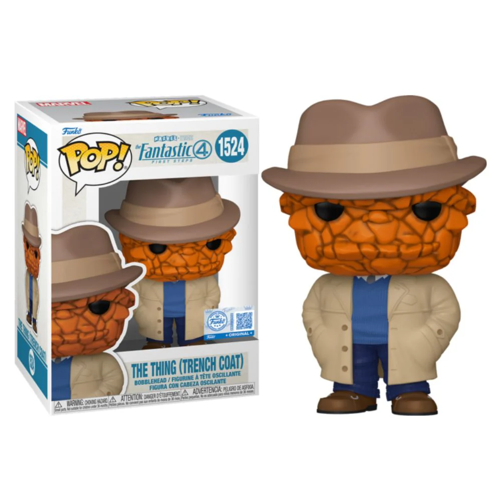 The Fantastic Four: First Steps (2025) - The Thing (Trench Coat) US Exclusive Pop! Vinyl - Image 3