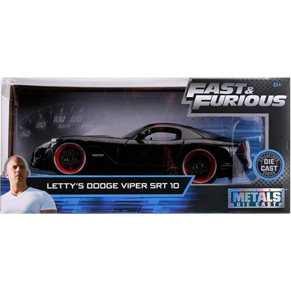 Fast and Furious 8 - 2008 Letty's Dodge Viper SRT 1:24 Scale Hollywood Ride - Image 5