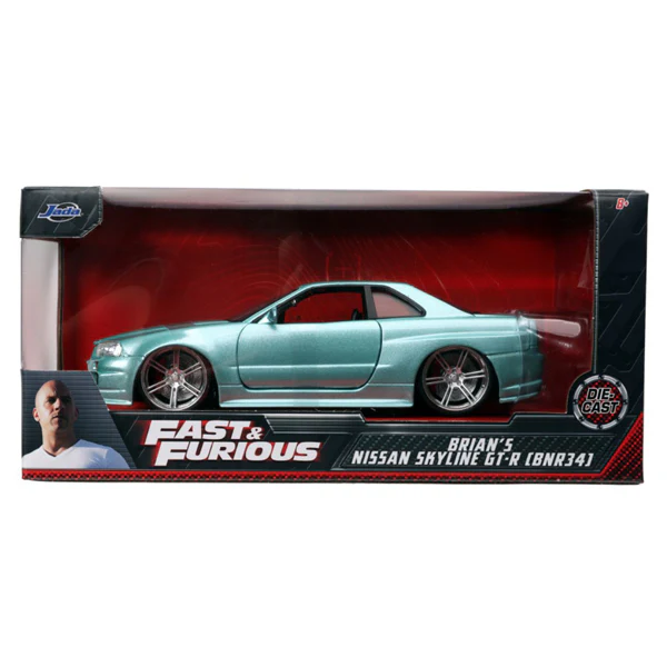 Fast And Furious - 2002 Nissan Skyline GT-R (R34) 1:24 Scale - Image 12