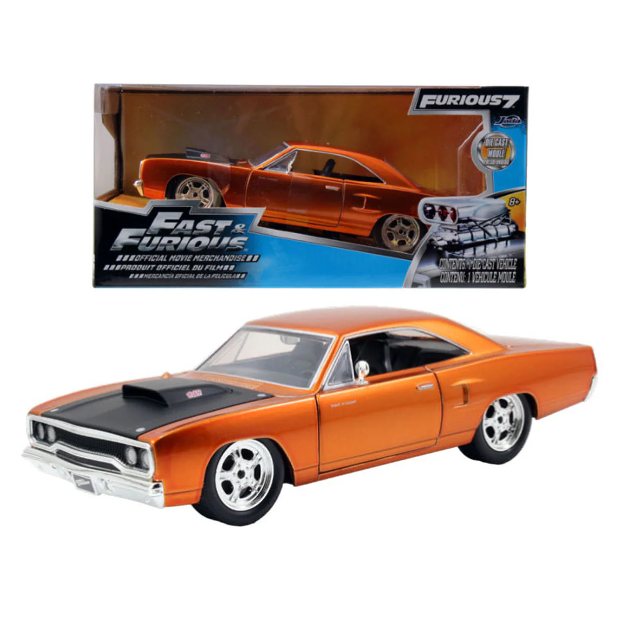 Furious 7 - 1970 Dom's Plymouth Road Runner BK 1:24 Scale Hollywood Ride - Image 8