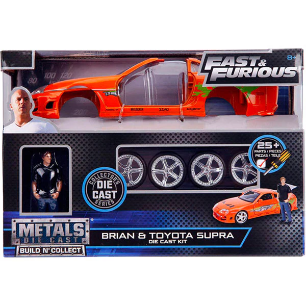 Fast and the Furious - 1994 Brian's Toyota Supra MK IV 1:24 Scale Diecast Model Kit - Image 6
