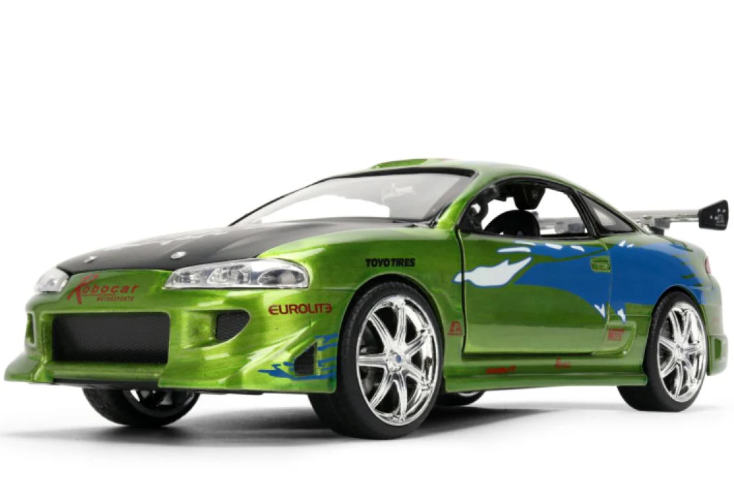 Fast & Furious - Brian's 1995 Mitsubishi Eclipse 1:24 Scale Diecast Vehicle Colour Brush Finish - Image 2