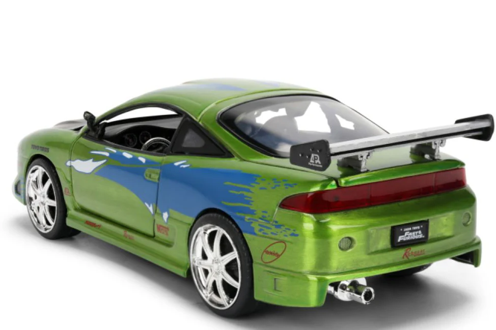Fast & Furious - Brian's 1995 Mitsubishi Eclipse 1:24 Scale Diecast Vehicle Colour Brush Finish - Image 5