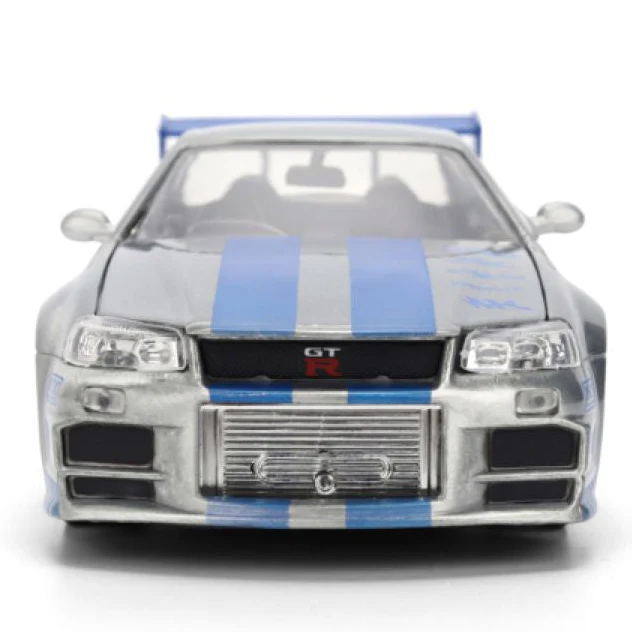 Fast & Furious - Brian's 2002 Nissan Skyline GT-R (BNR34) 1:24 Scale Diecast Vehicle Colour Brush Finish - Image 2