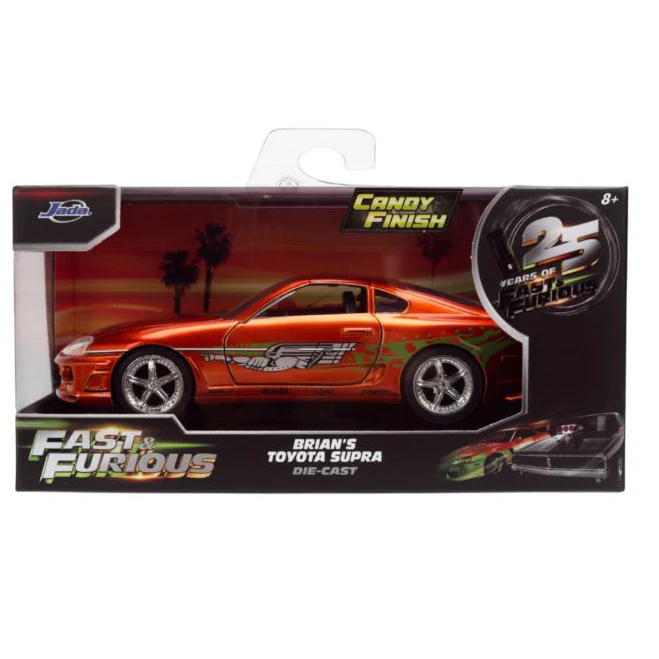 Fast & Furious - 1:32 Brian’s 1995 Toyota Supra Anniversary Diecast Vehicle Candy Finish - Image 7