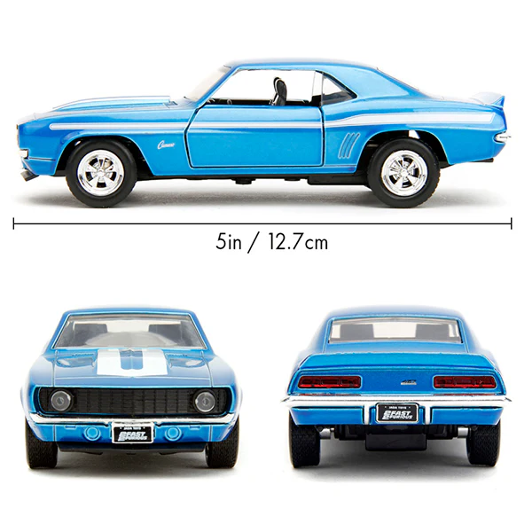 Fast & Furious - 1969 Chevrolet Camaro (Candy Blue) 1:32 Scale Diecast Vehicle - Image 8