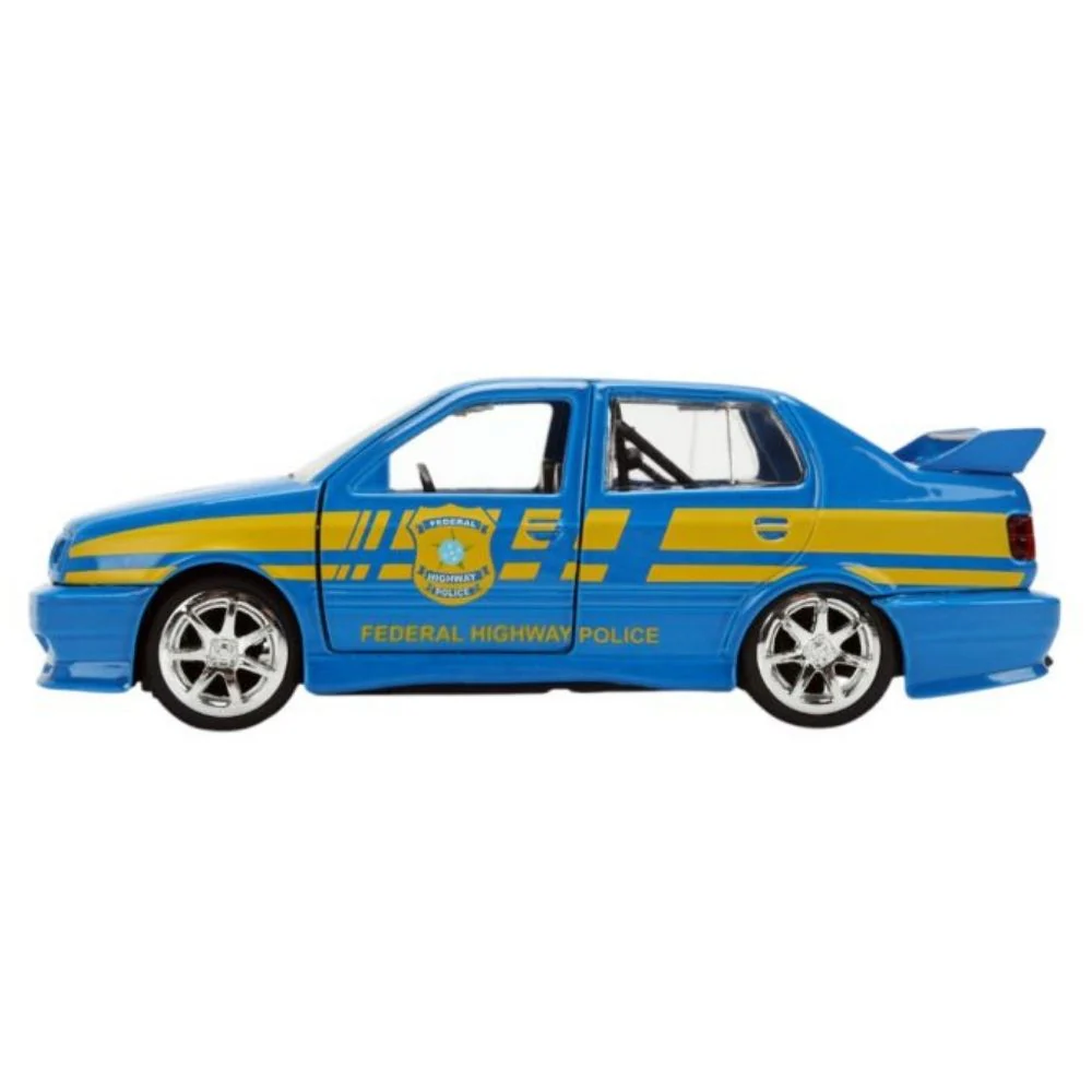 Fast & Furious - 1995 Volkswagen Jetta Police 1:32 Scale Diecast Vehicle - Image 3