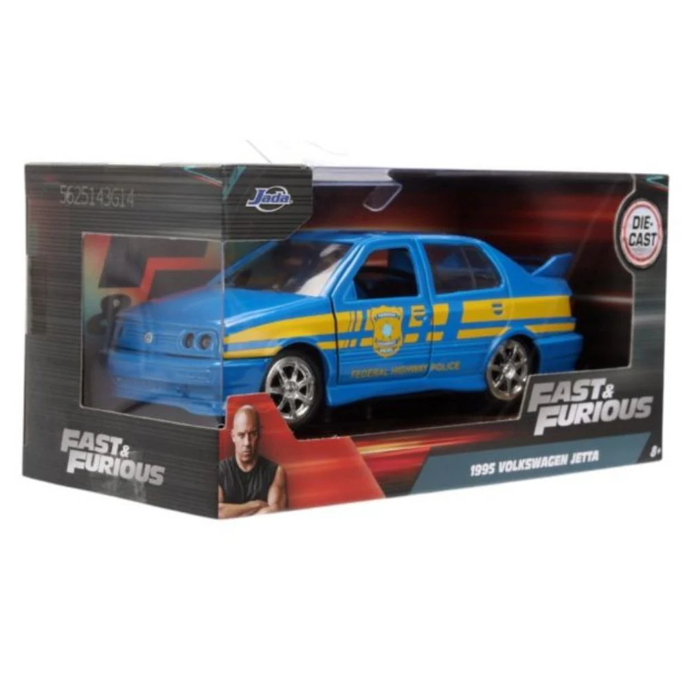 Fast & Furious - 1995 Volkswagen Jetta Police 1:32 Scale Diecast Vehicle - Image 8