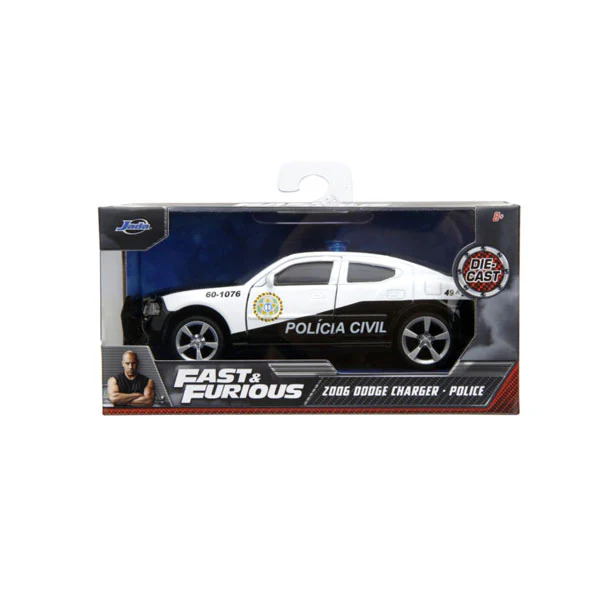 Fast & Furious 5 - 2006 Dodge Charger Police Car 1:32 Scale Hollywood Rides Diecast Vehicle - Image 7