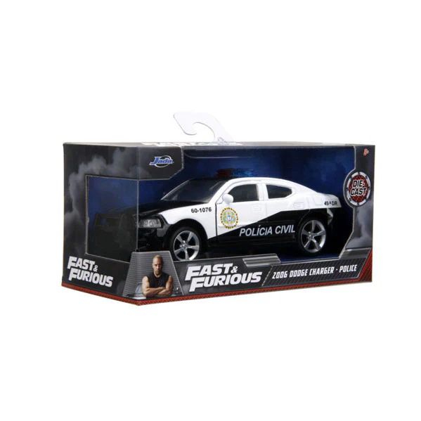 Fast & Furious 5 - 2006 Dodge Charger Police Car 1:32 Scale Hollywood Rides Diecast Vehicle - Image 8