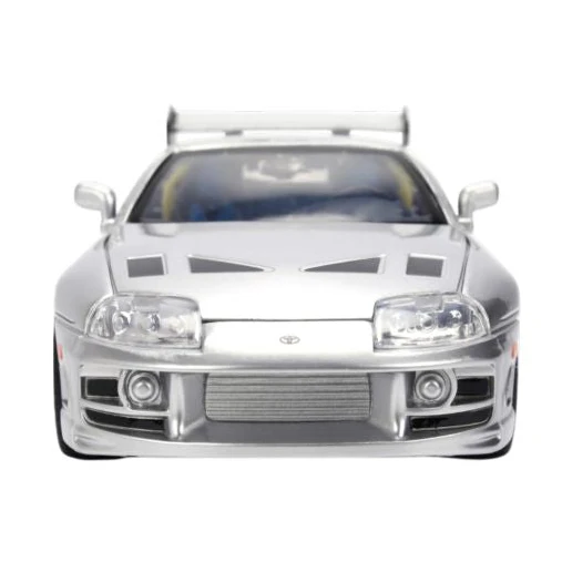 Fast & Furious - Brian's 1995 Toyota Supra Anniversary 1:24 Scale Diecast Vehicle Silver Finish - Image 4