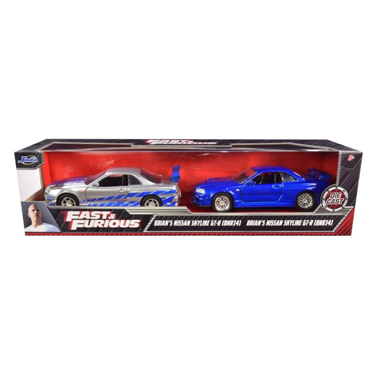 Fast & Furious - Brian's Nissan Skyline GT-R Twin Pack 1:32 Scale - Image 11