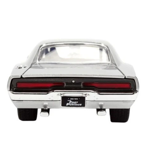 Fast & Furious - Dom’s 1970 Dodge Charger Anniversary Diecast Vehicle Silver Finish - Image 4