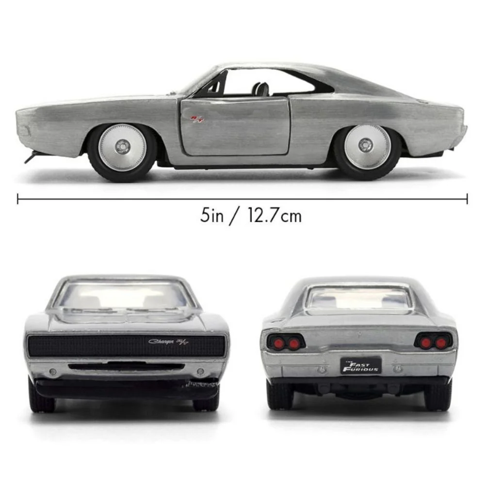 Fast & Furious - Dom's Dodge Charger (Bare Metal) 1:32 Scale Diecast Vehicle - Image 6