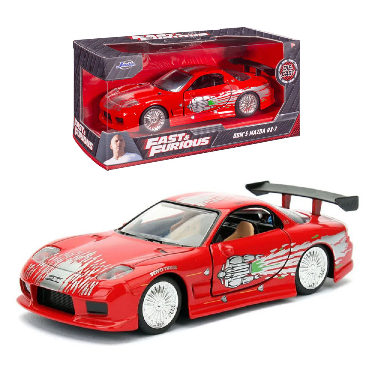 Fast and Furious - Doms Mazda RX-7 1:32 Scale Hollywood Ride - Image 10