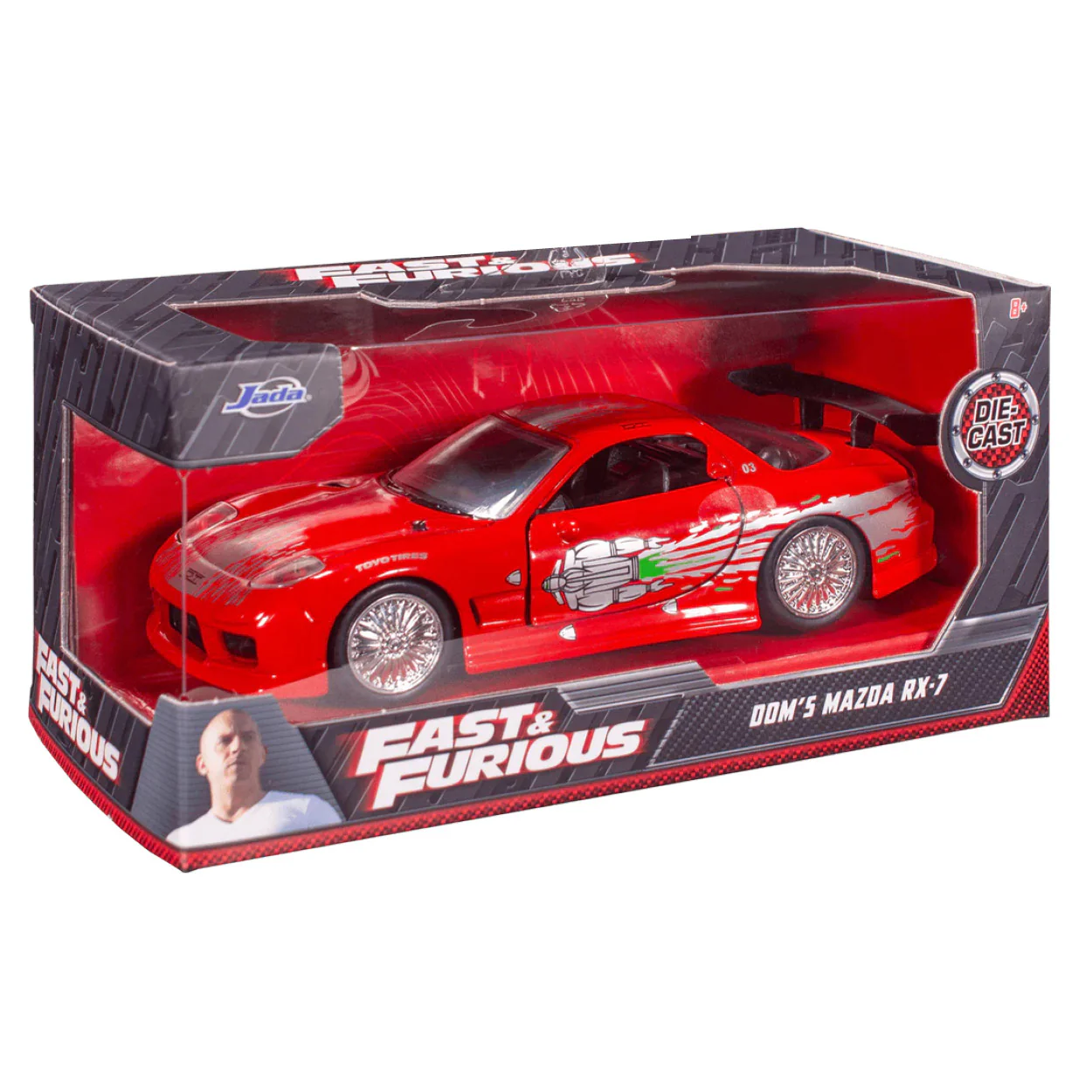 Fast and Furious - Doms Mazda RX-7 1:32 Scale Hollywood Ride - Image 9