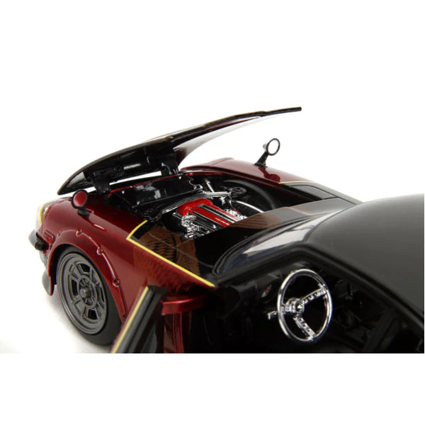 Fast & Furious X - 1972 Datsun 240Z Gloss Red/Black 1:24 Scale Diecast Vehicle - Image 13