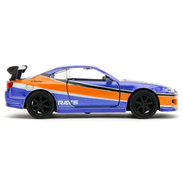 Fast & The Furious - Han's 2001 Nissan Silvia S15 (Candy Blue & Orange) 1:32 Diecast Vehicle - Image 3
