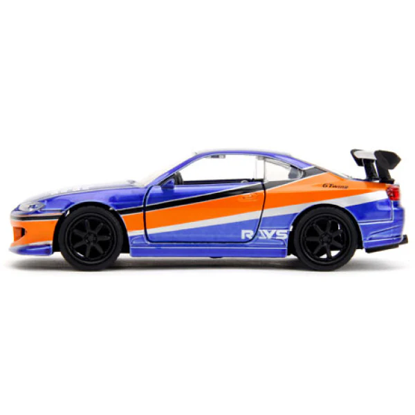 Fast & The Furious - Han's 2001 Nissan Silvia S15 (Candy Blue & Orange) 1:32 Diecast Vehicle - Image 4