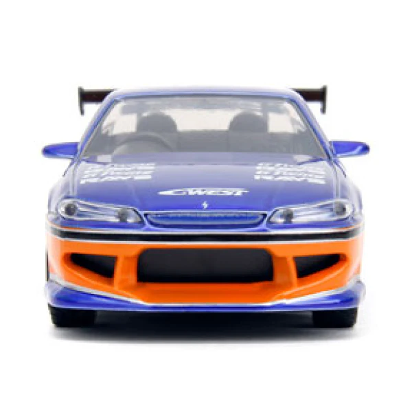 Fast & The Furious - Han's 2001 Nissan Silvia S15 (Candy Blue & Orange) 1:32 Diecast Vehicle - Image 5