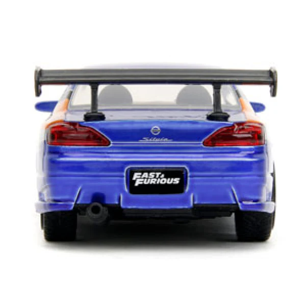 Fast & The Furious - Han's 2001 Nissan Silvia S15 (Candy Blue & Orange) 1:32 Diecast Vehicle - Image 6