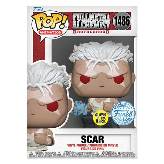 Fullmetal Alchemist: Brotherhood - Scar US Exclusive Glow Pop! Vinyl - Image 3