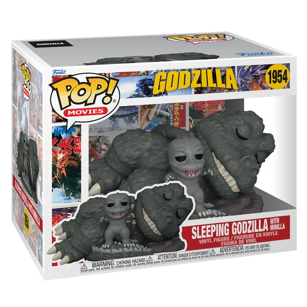 Godzilla - Sleeping Godzilla with Minnila 6 Inch Pop! Vinyl - Image 2