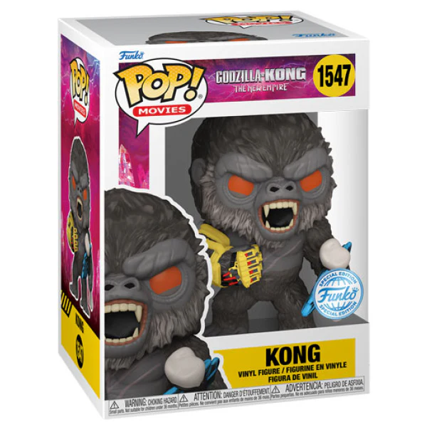 Godzilla vs Kong 2 - The New Empire - Kong (Battle Pose) US Exclusive Pop! Vinyl - Image 2