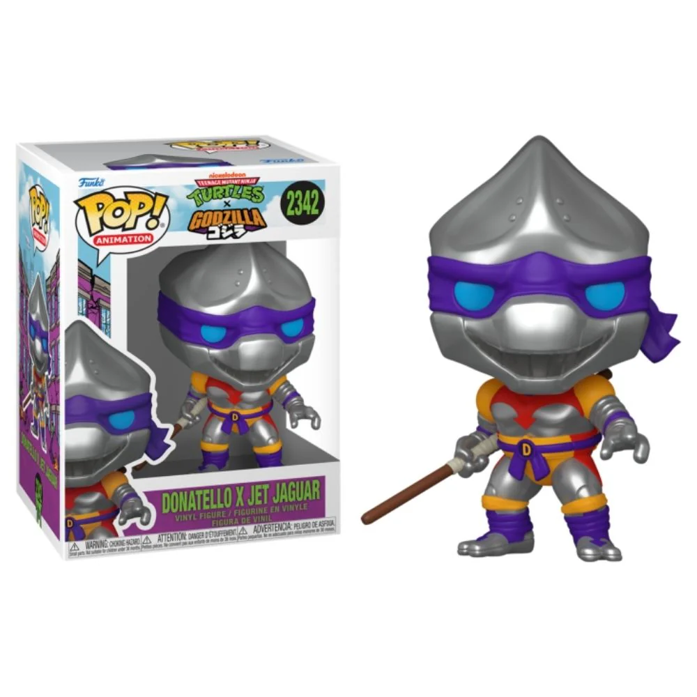 Godzilla x Teenage Mutant Ninja Turtles - Donatello x Jet Jaguar Pop! Vinyl - Image 3