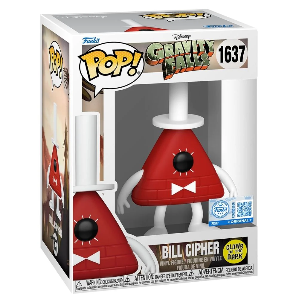 Gravity Falls - Bill Cipher Glow in the Dark US Exclusive Pop! Vinyl - Image 3