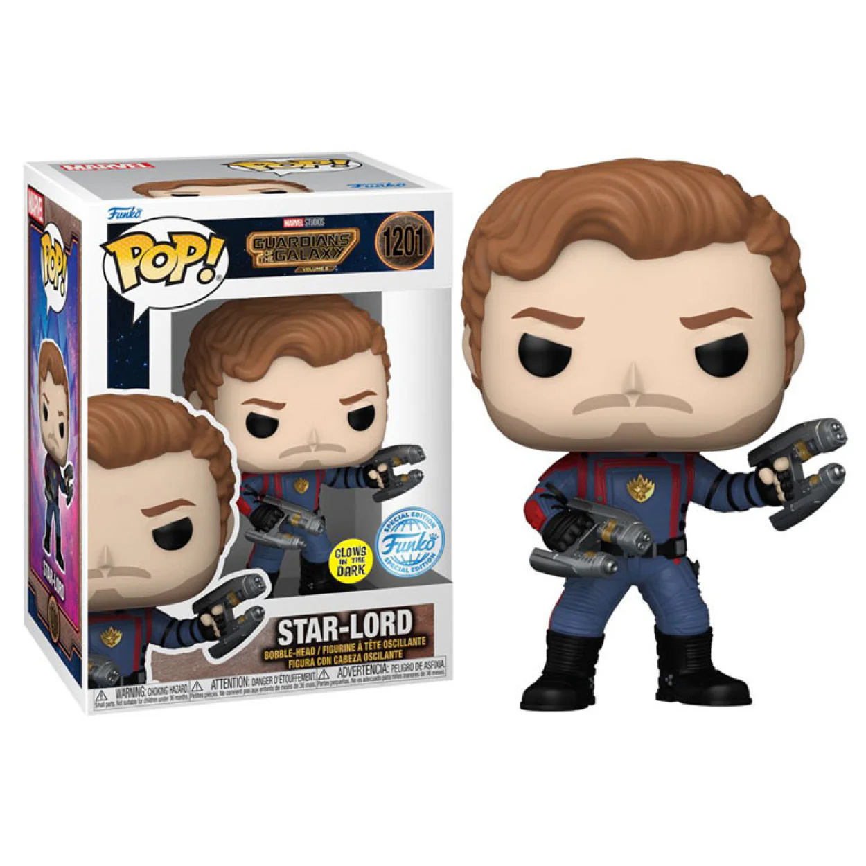 Guardians of the Galaxy: Volume 3 - Star Lord US Exclusive Glow Pop! Vinyl - Image 4