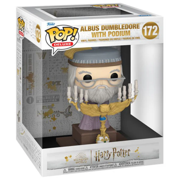 Harry Potter and the Prisoner of Azkaban - Albus Dumbledore with Podium Pop! Deluxe - Image 2