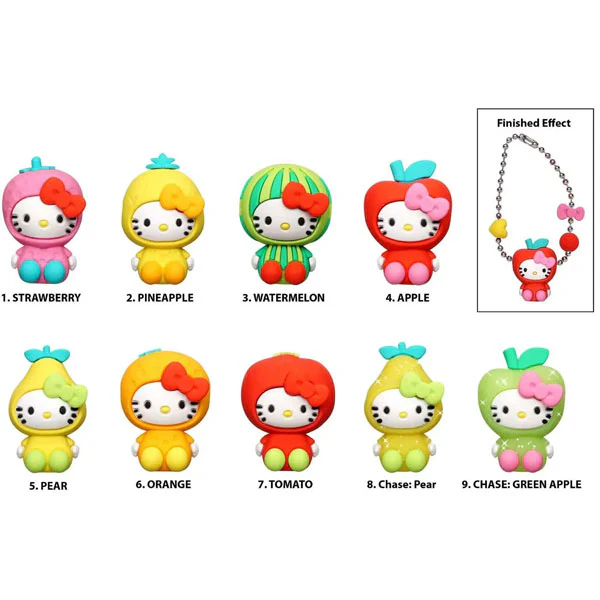 Hello Kitty - 3D Foam Bag Clips Fruits (1 Unit) - Image 2