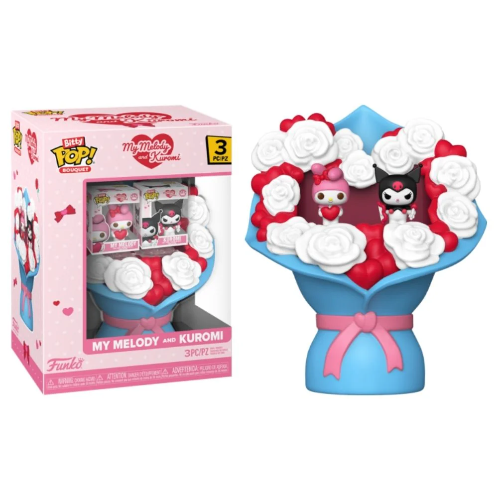 Hello Kitty & Friends - My Melody & Kuromi Valentine Bitty Pop! Vinyl Bouquet - Image 7