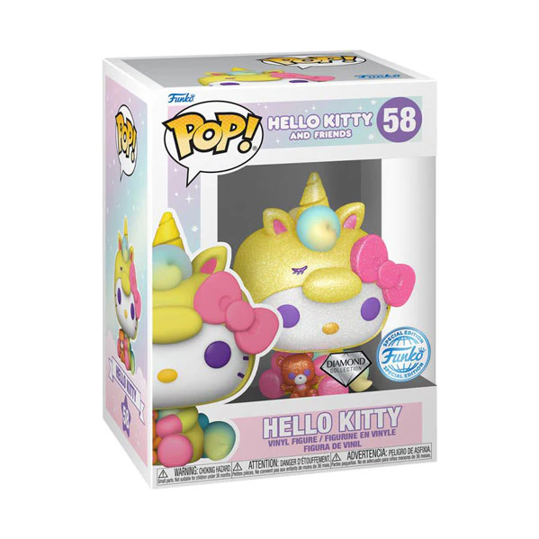 Hello Kitty - Hello Kitty Unicorn US Exclusive Diamond Glitter Pop! Vinyl - Image 3