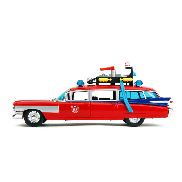 Hollywood Rides - Ghostbusters ECTO-1 + Optimus Prime 1:24 Mash-up Diecast - Image 2