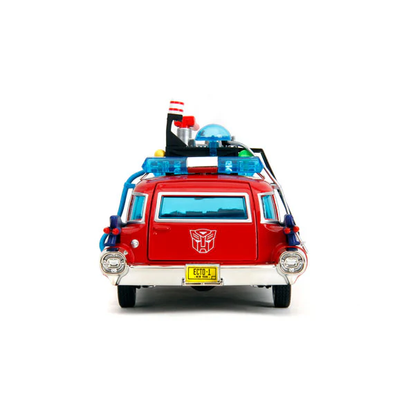 Hollywood Rides - Ghostbusters ECTO-1 + Optimus Prime 1:24 Mash-up Diecast - Image 5